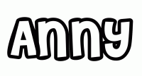 Dessin a colorier du prenom Anny