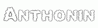 Dessin a colorier du prenom Anthonin
