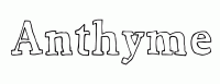 Dessin a colorier du prenom Anthyme