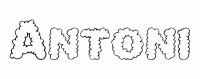 Dessin a colorier du prenom Antoni