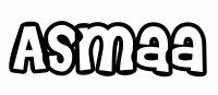 Dessin a colorier du prenom Asmaa