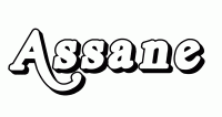 Dessin a colorier du prenom Assane