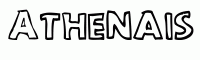 Dessin a colorier du prenom Athenais