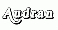 Dessin a colorier du prenom Audran