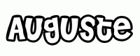 Dessin a colorier du prenom Auguste