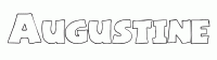 Dessin a colorier du prenom Augustine