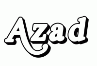 Dessin a colorier du prenom Azad