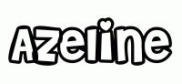 Dessin a colorier du prenom Azeline