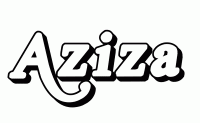 Dessin a colorier du prenom Aziza