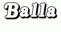 Dessin a colorier du prenom Balla