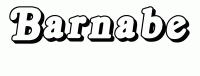Dessin a colorier du prenom Barnabe