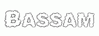 Dessin a colorier du prenom Bassam