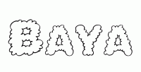 Dessin a colorier du prenom Baya