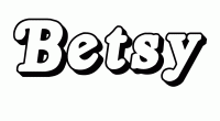 Dessin a colorier du prenom Betsy