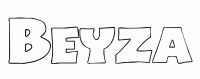Dessin a colorier du prenom Beyza