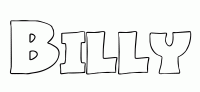 Dessin a colorier du prenom Billy
