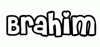 Dessin a colorier du prenom Brahim