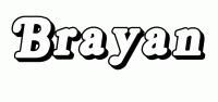 Dessin a colorier du prenom Brayan