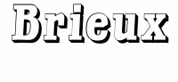 Dessin a colorier du prenom Brieux
