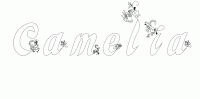 Dessin a colorier du prenom Camelia
