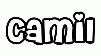 Dessin a colorier du prenom Camil