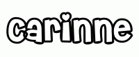 Dessin a colorier du prenom Carinne
