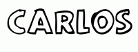 Dessin a colorier du prenom Carlos