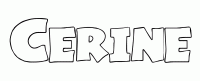 Dessin a colorier du prenom Cerine