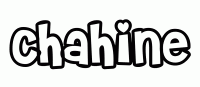 Dessin a colorier du prenom Chahine