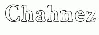 Dessin a colorier du prenom Chahnez