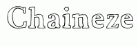 Dessin a colorier du prenom Chaineze
