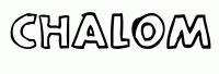 Dessin a colorier du prenom Chalom