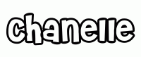 Dessin a colorier du prenom Chanelle
