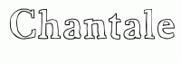 Dessin a colorier du prenom Chantale