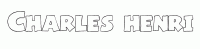 Dessin a colorier du prenom Charles-henri