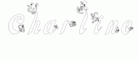 Dessin a colorier du prenom Charline