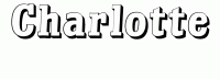 Dessin a colorier du prenom Charlotte