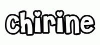 Dessin a colorier du prenom Chirine