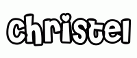 Dessin a colorier du prenom Christel