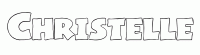 Dessin a colorier du prenom Christelle