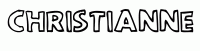 Dessin a colorier du prenom Christianne