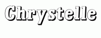 Dessin a colorier du prenom Chrystelle