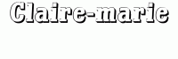 Dessin a colorier du prenom Claire-marie