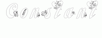 Dessin a colorier du prenom Constant