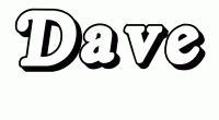 Dessin a colorier du prenom Dave