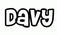 Dessin a colorier du prenom Davy