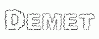 Dessin a colorier du prenom Demet