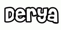 Dessin a colorier du prenom Derya