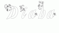 Dessin a colorier du prenom Diaba