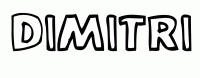 Dessin a colorier du prenom Dimitri